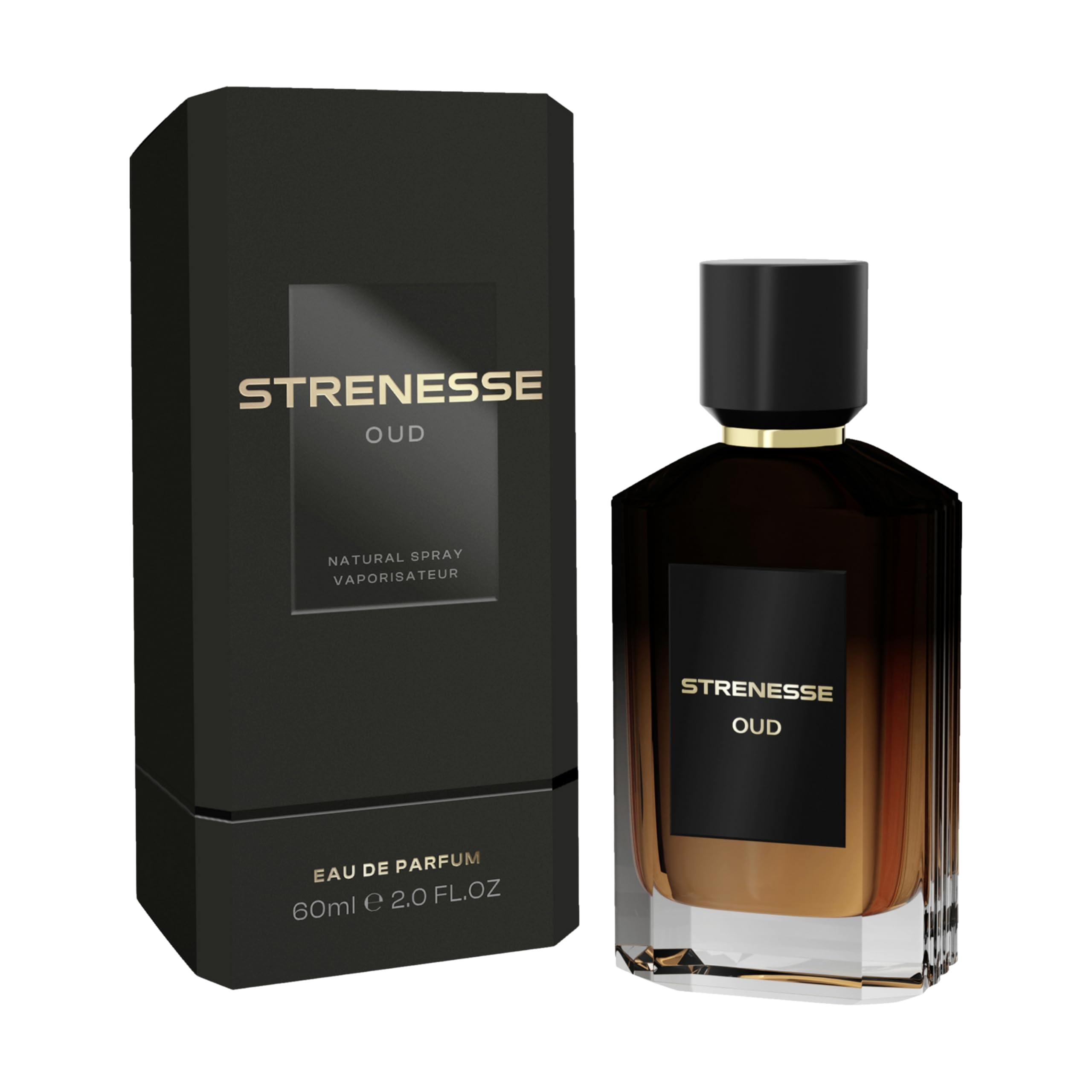 STRANESSE Oud Parfüm Eau de Parfum 60 ml Herren Parfum mit Oud, holzig-orientalisch, langanhaltender Duft mit Sandelholz Patchouli & Vanille Nischenduft Herrenparfum Männerduft Luxusduft