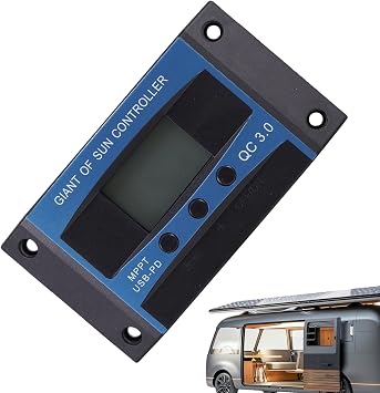 Charge Controller for Solar Panel, 12V-24V Solar Charge Controller MPPT, Fast Charge Dual USB Intelligent Adjustment with DC Port To Order Mppt Charge Regulator Solar Panel Regulator | Mppt Solar
