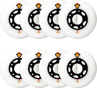 JHKJ Inline Skate Wheels 72mm/ 76mm/ 80mm Inline Skate Replacement Wheels with Chinese Style for Roller Hockey Skates Training Wheels