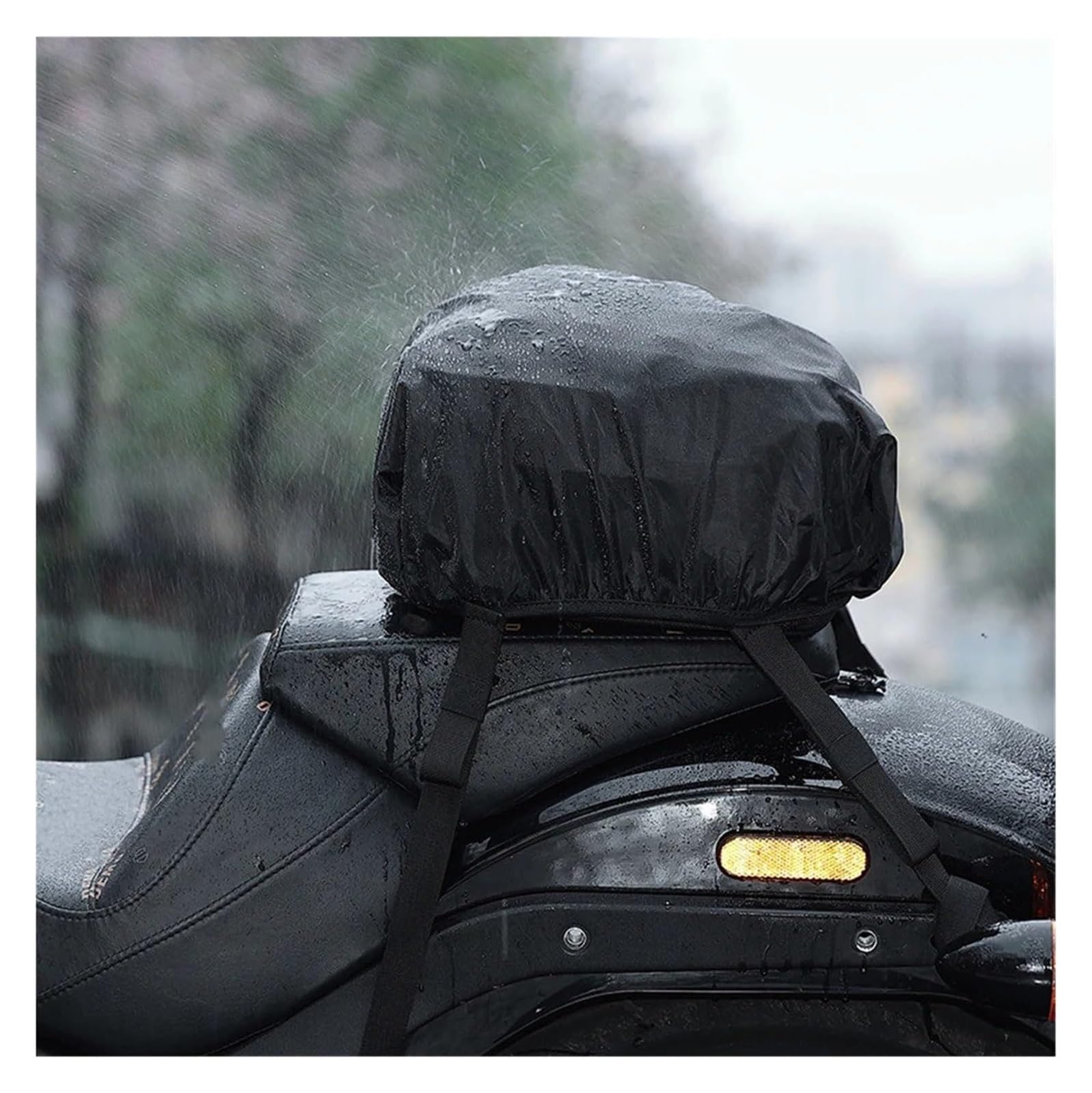 Per Moto Borsa Porta Attrezzi Per Moto Espandibile 7-12 Litri Universale Sedile Posteriore Con Tracolla Copertura Antipioggia Borse Laterali Borsa Laterale