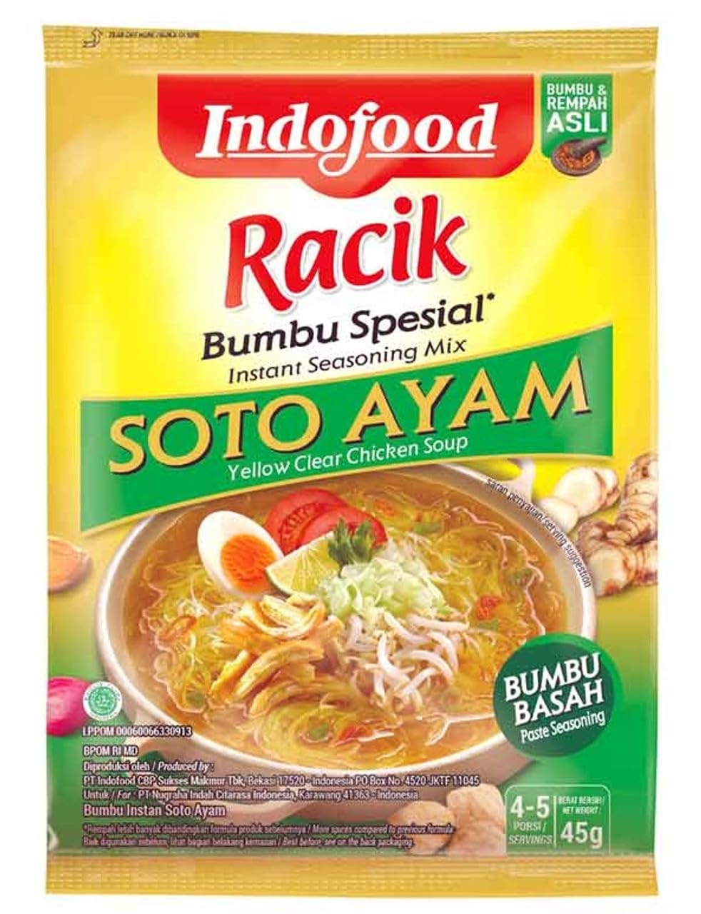 Bumbu Soto Ayam (Clear Oriental Chicken Soup) - 1.6oz (Pack of 3)
