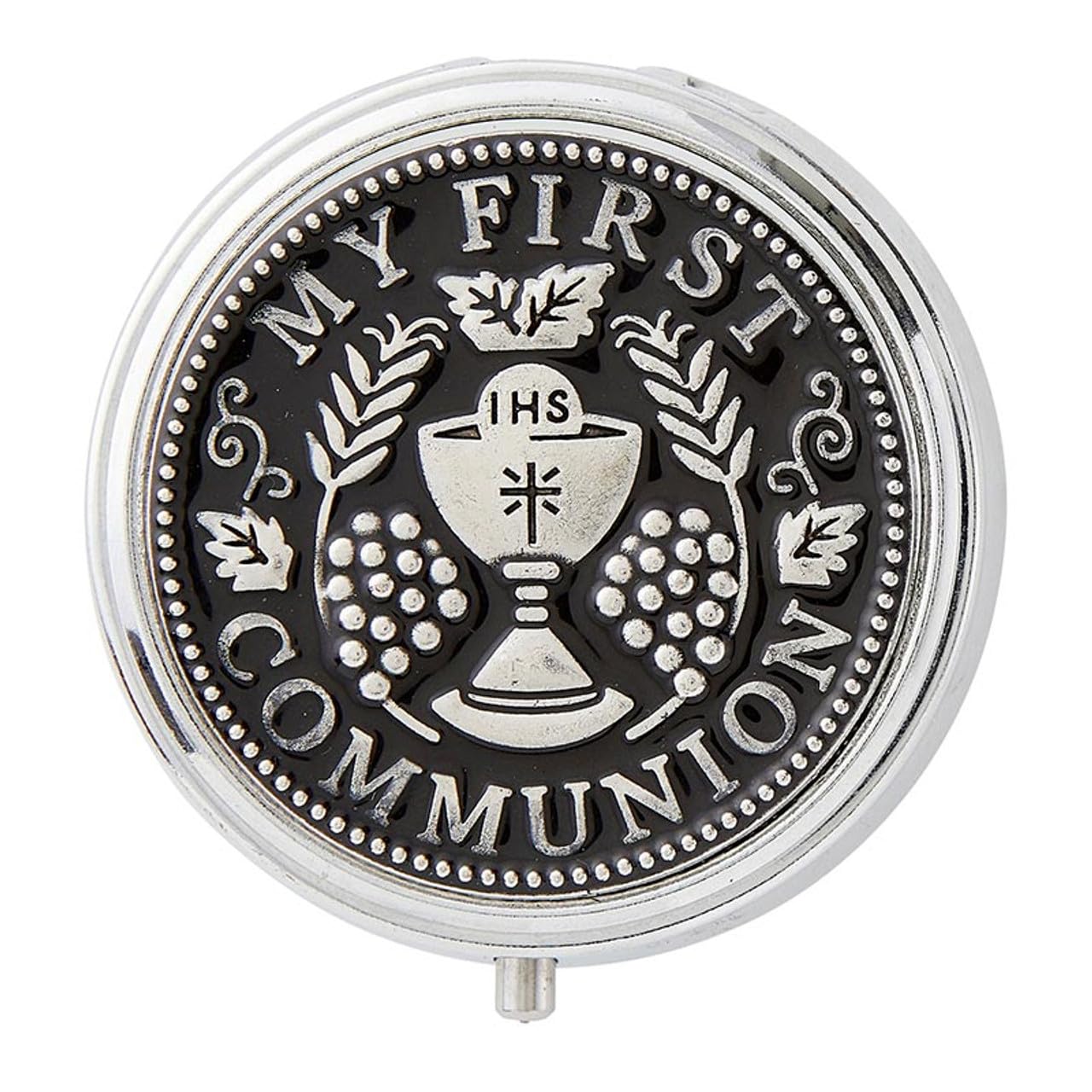 Christian BrandsChalice Holy Communion Rosary Case, 2.25 Diameter x 0.75-inch Height