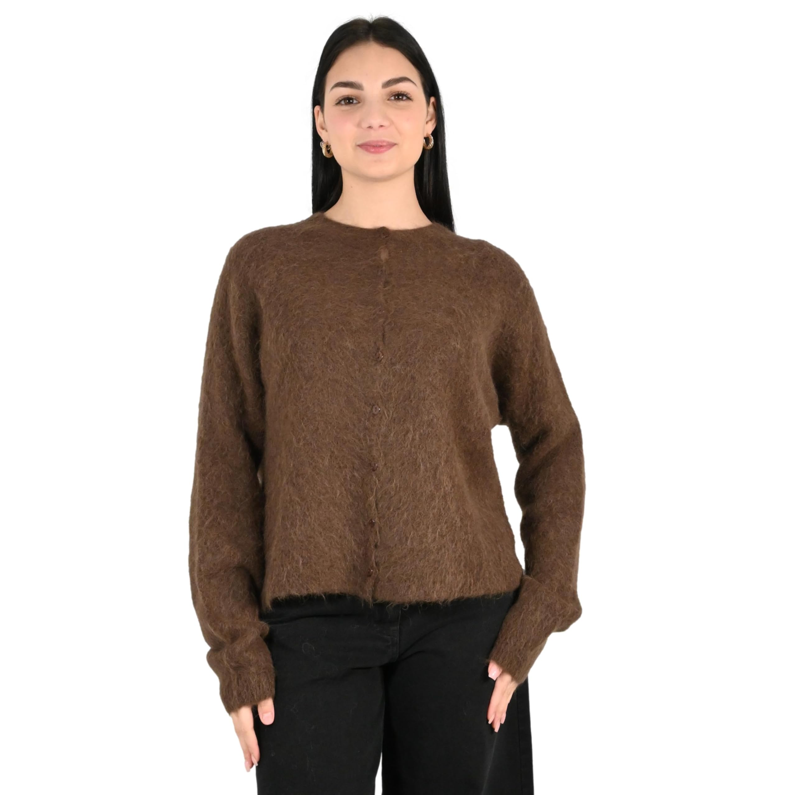 Kontatto cardigan donna moro 3M0866C