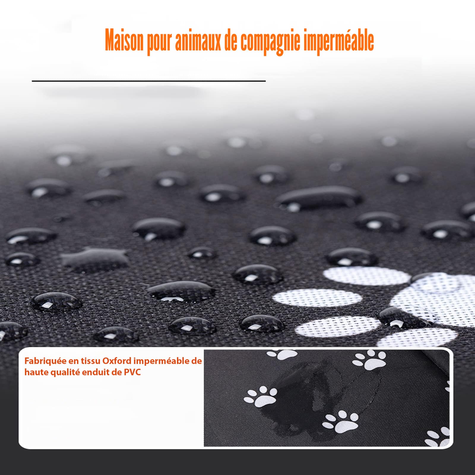 Maison Pour Chat Extérieur Imperméable Et Chaude 45x35x34 Cm - Abri D'Hiver Pour Terrasse, Jardin, Garage - 14