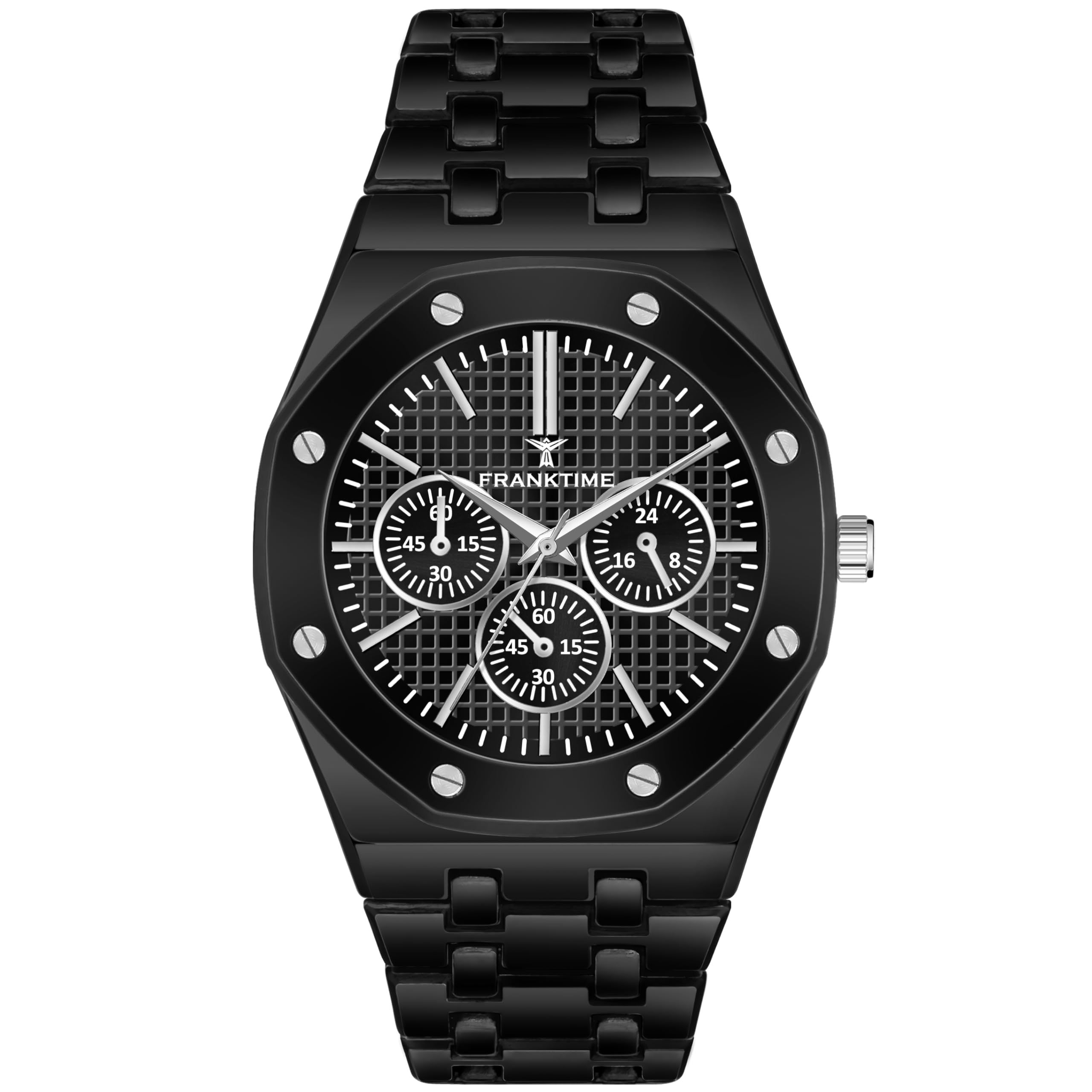 Franktime Titanite Titanium Series for Mens Black Dial Analog Watch for Men (B0D7HWQTSG) Amazon Price History, Amazon Price Tracker