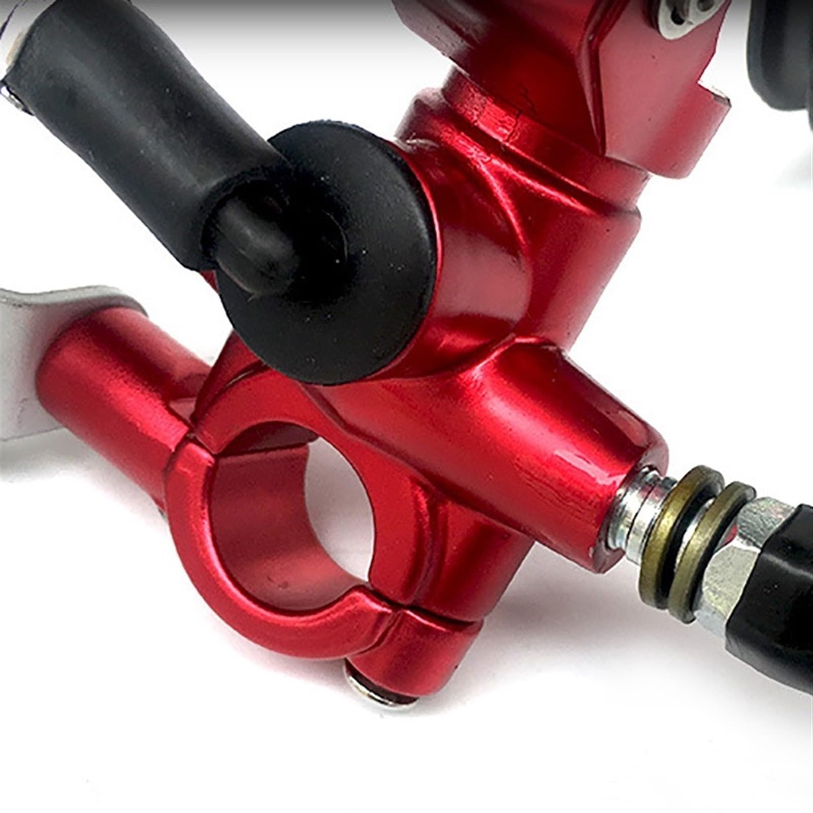 Leva Frizione Moto,Leva Freno Moto Universale 17.5mm Adelin PX1 Moto Pompa Freno Frizione Cilindro Maestro Maniglia A Leva Pompa Freno Adatto Uso adatto per Yamaha Kawasaki Suzuki(Black Right pump)