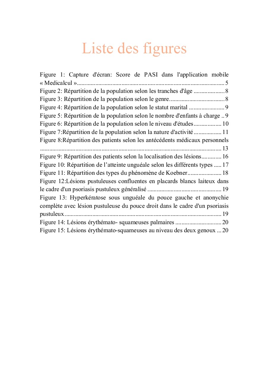 Impact du psoriasis sur l’activité professionnelle: Chez une population de travailleurs dans la région du Sud Tunisien (French Edition)