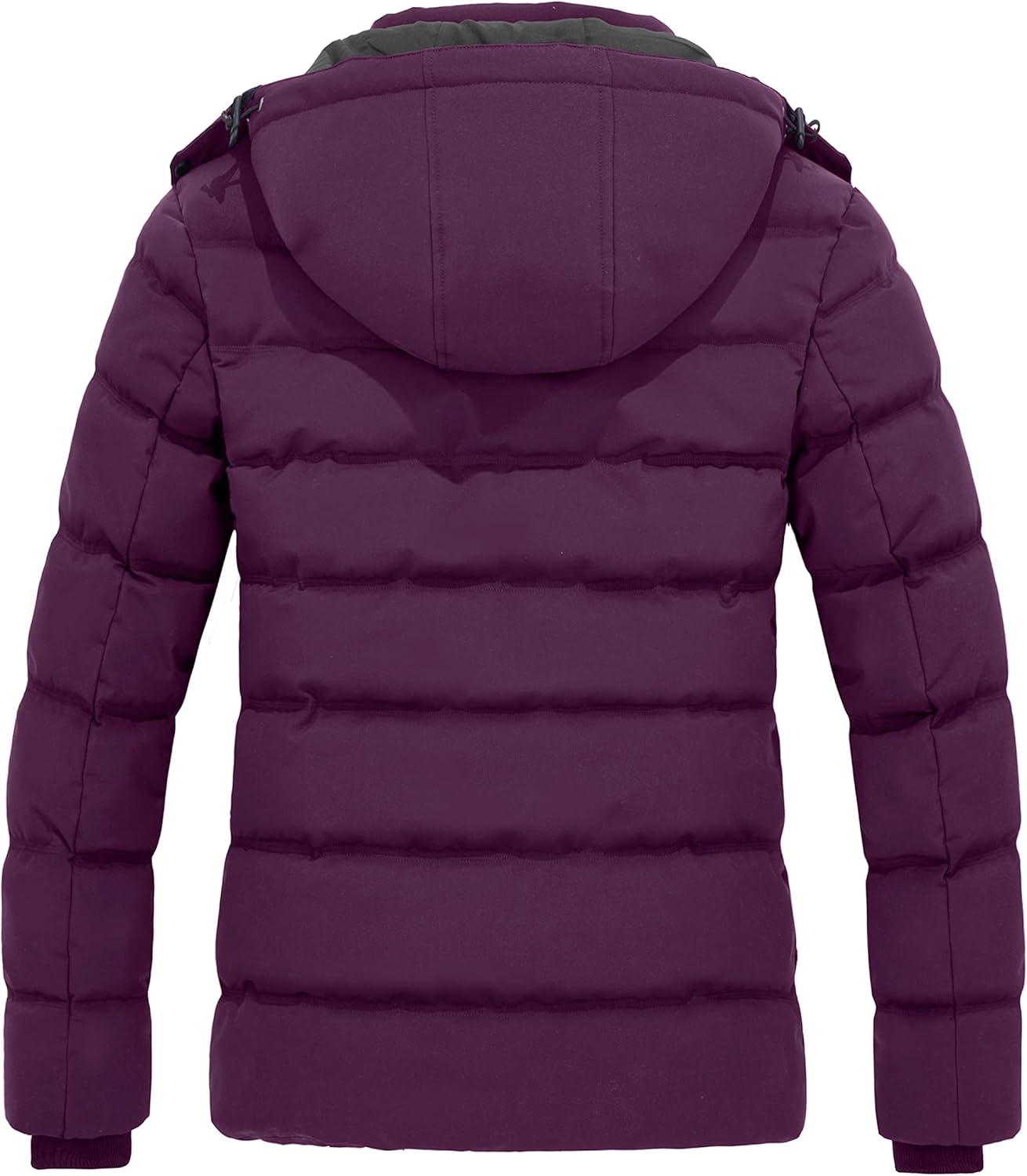Wantdo Women's Hooded Warm Winter Coat Quilted Thicken Puffer Jacket with Removable Hood - Image 3