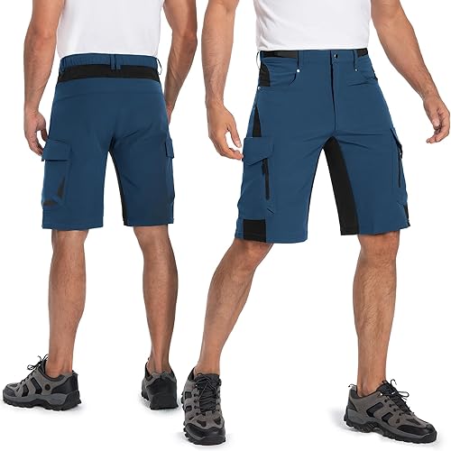 Miniatura 2 de Ally - Pantalones cortos acolchados para ciclismo, ciclismo de montaña, con acolchado, calce holgado relajado