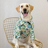 Vista 20 de Camisa hawaiana para perro, ropa de verano para mascotas, disfraz genial para perros grandes, camiseta de playa para perros medianos y grandes Rojo