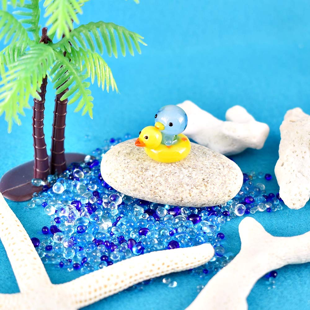 Amazon.co.jp: かわいい 手作り ガラス細工 アヒル浮輪ペンギン