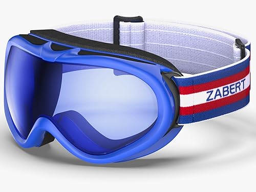 Miniatura 1 de ZABERT Gafas de esquí unisex para niños de 3 a 14 años, gafas OTG de gran tamaño