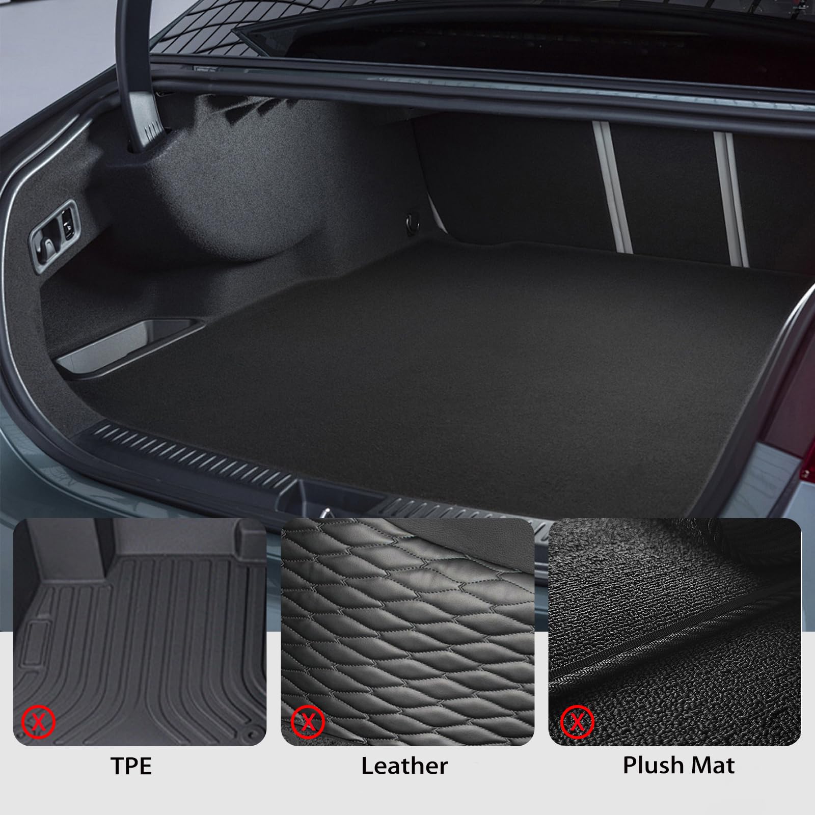 4 piezas separadores de maletero, fijación de equipaje para maletero, separador de maletero, fijación de Cinta fija para maletero,para coche,SUV,maletero de familiar,límite de maletero fijo