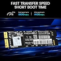 Vista 2 de INDMEM PCIe NVMe Gen3x4 SSD 1TB 3D TLC NAND Disco duro flash SSD de repuesto para MacBook Air 2013-2017, MacBook Pro Retina 2013-2015, iMac