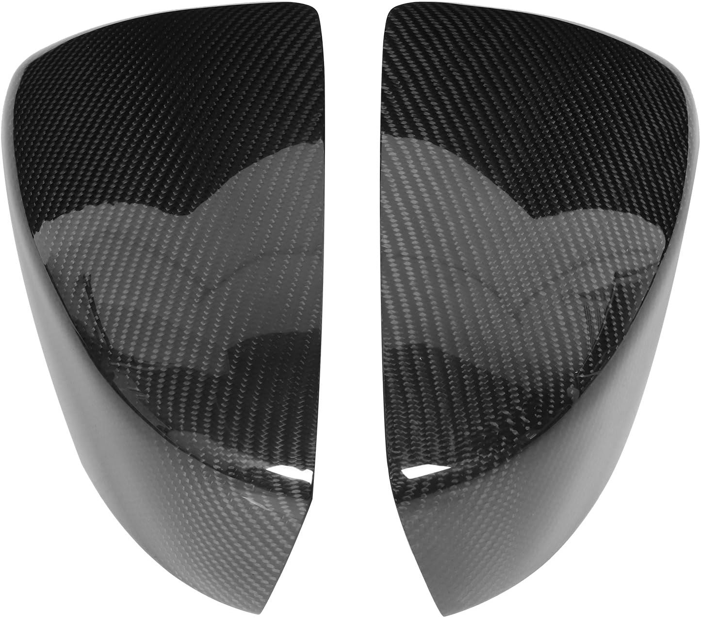 DRY CARBON FIBER REARVIEW MIRROR CAP COVER FOR 3 AXELA 2017‑2018