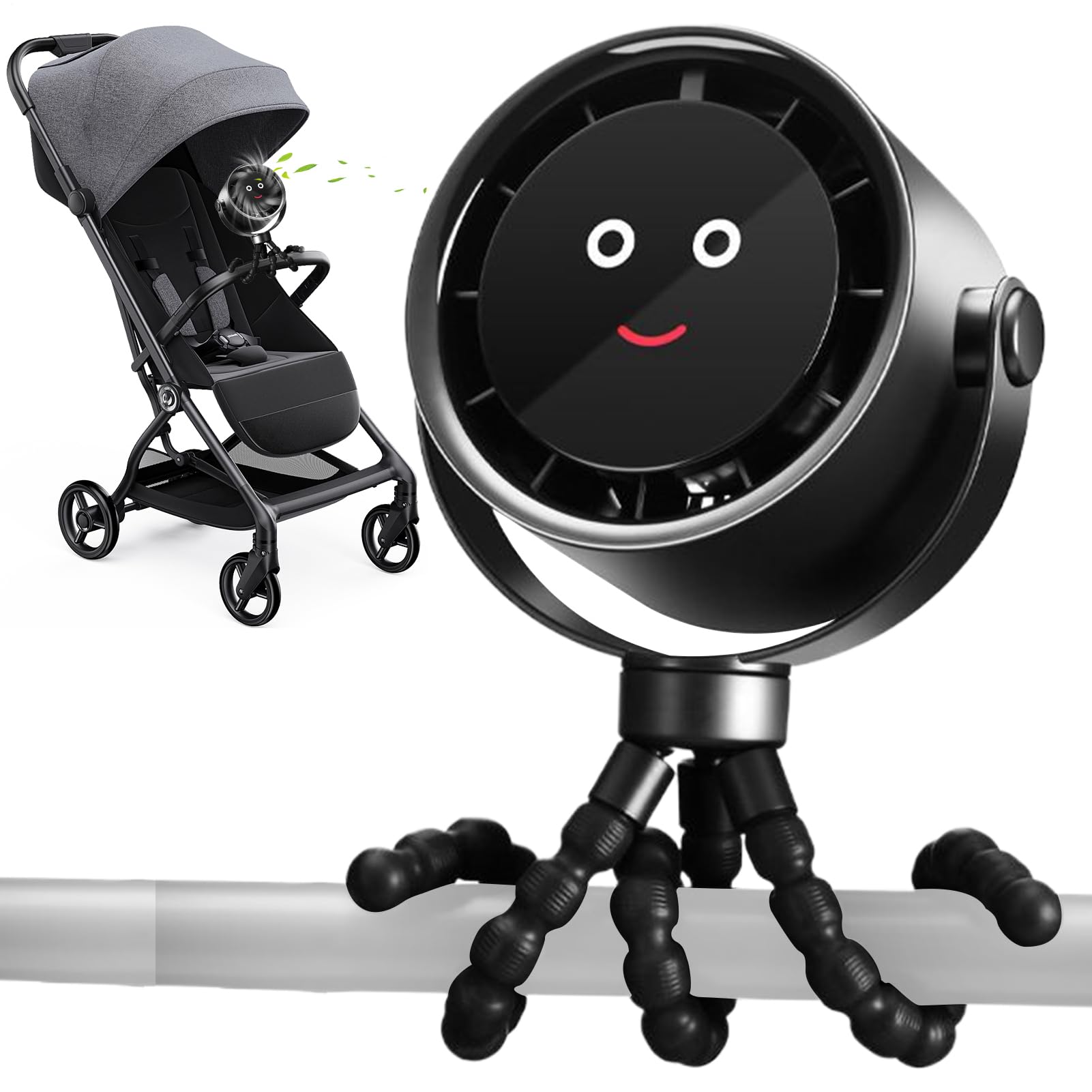 Ventilador Para Cochecito Enfriamiento Personal Para Bebés