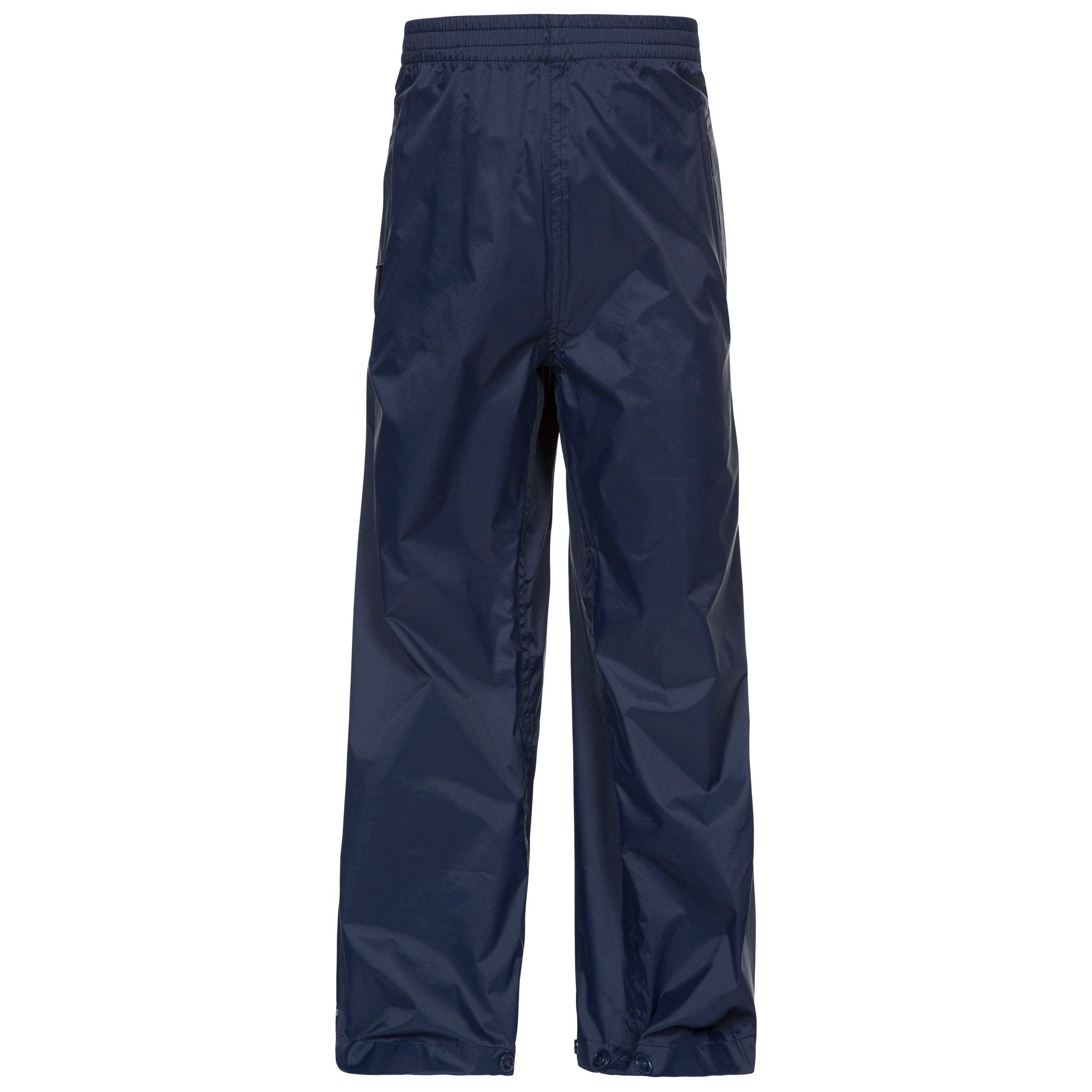 Trespass Navy Childrens/Kids Qikpac Waterproof Packaway Trousers (5/6) (Navy) Size 5-6 Years