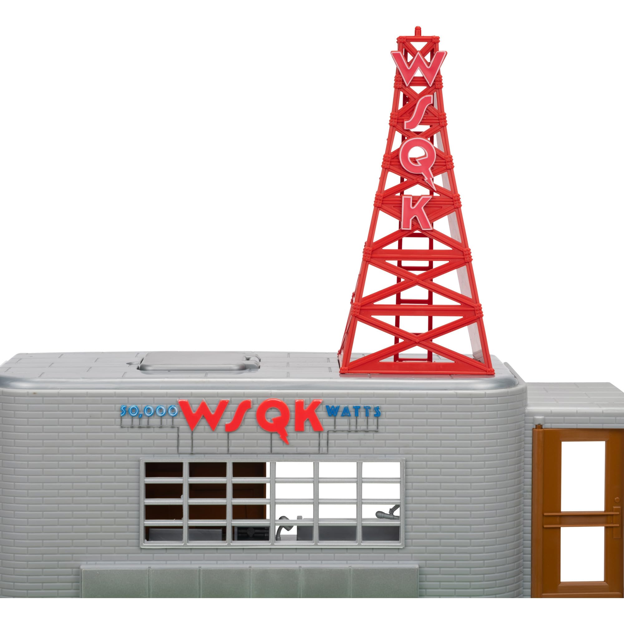 Jazwares Stranger Things WSQK - Juego de estación de Radio de 11 Pulgadas con Tres Niveles, Dos Lados y Figura de acción articulada de 4 Pulgadas