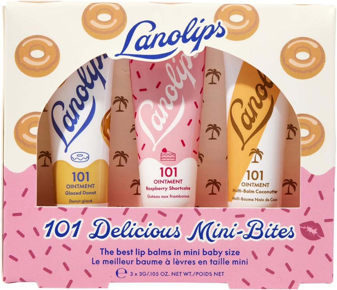 Lanolips 101 Ointment Delicious Mini Bites Set, 3x3g