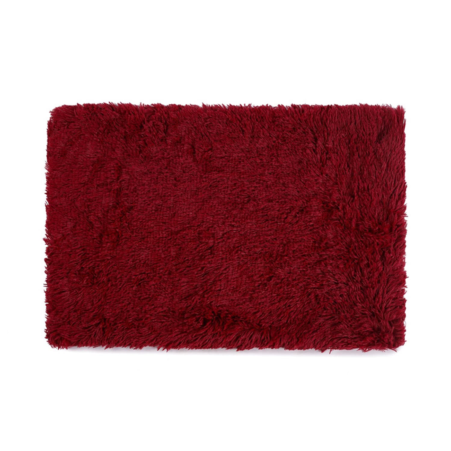AORUI Fluffy Pet Blanket Faux Fur Soft Fleece Dog Blankets 55x40cm Washable Puppy Throw Blanket Self-Warming Quilt Sleeping Mat for Large Dogs Cats Pets,Red