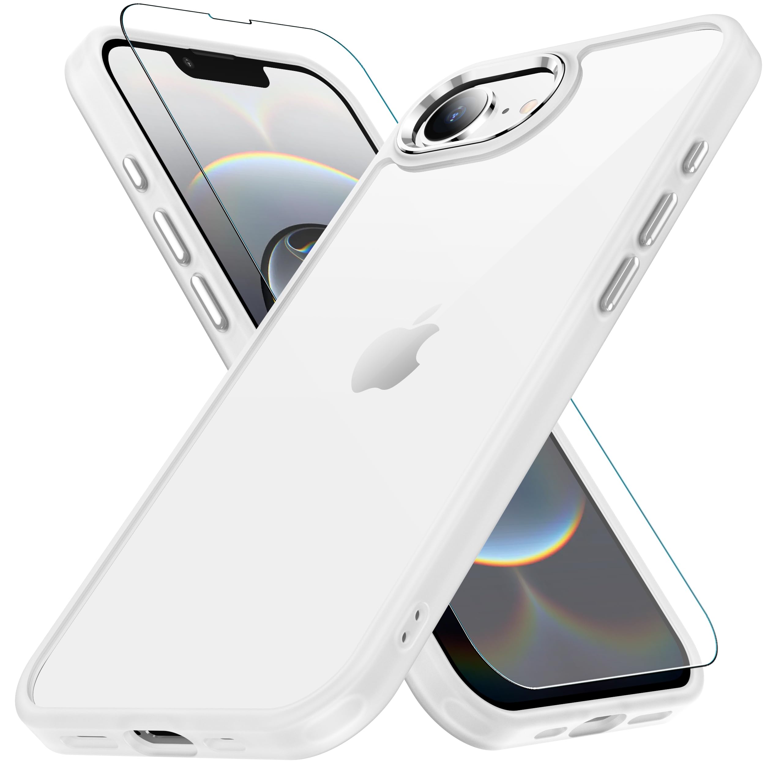 Amazon.co.jp: iPhone 16e/17e 用 ケース 艶消しのクリア 耐衝撃