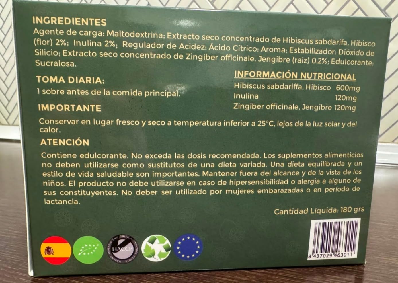 Artabria Bebida Inteligente Funcional con Jengibre, Inulina e Hibisco