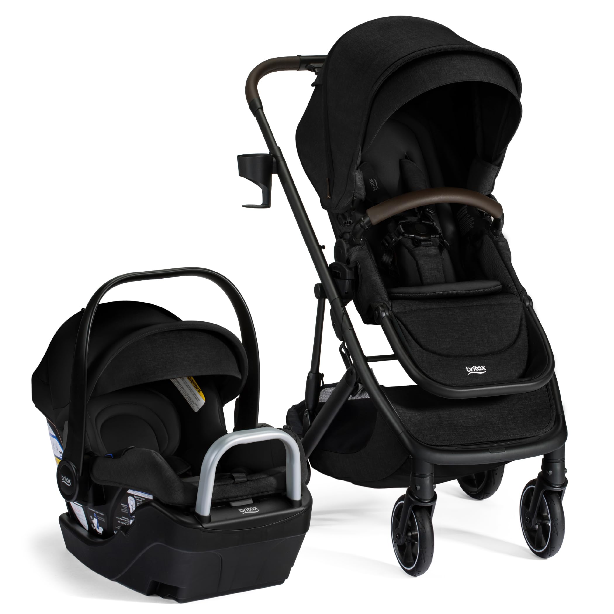 Britax Prism Travel System with Willow S Infant Car Seat — Raven Black