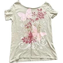 Mcbling Floral Graphic Baby Tees Women Y2k 2000s Short Sleeve Crop Top Vintage Aesthetic Coquette Clothes