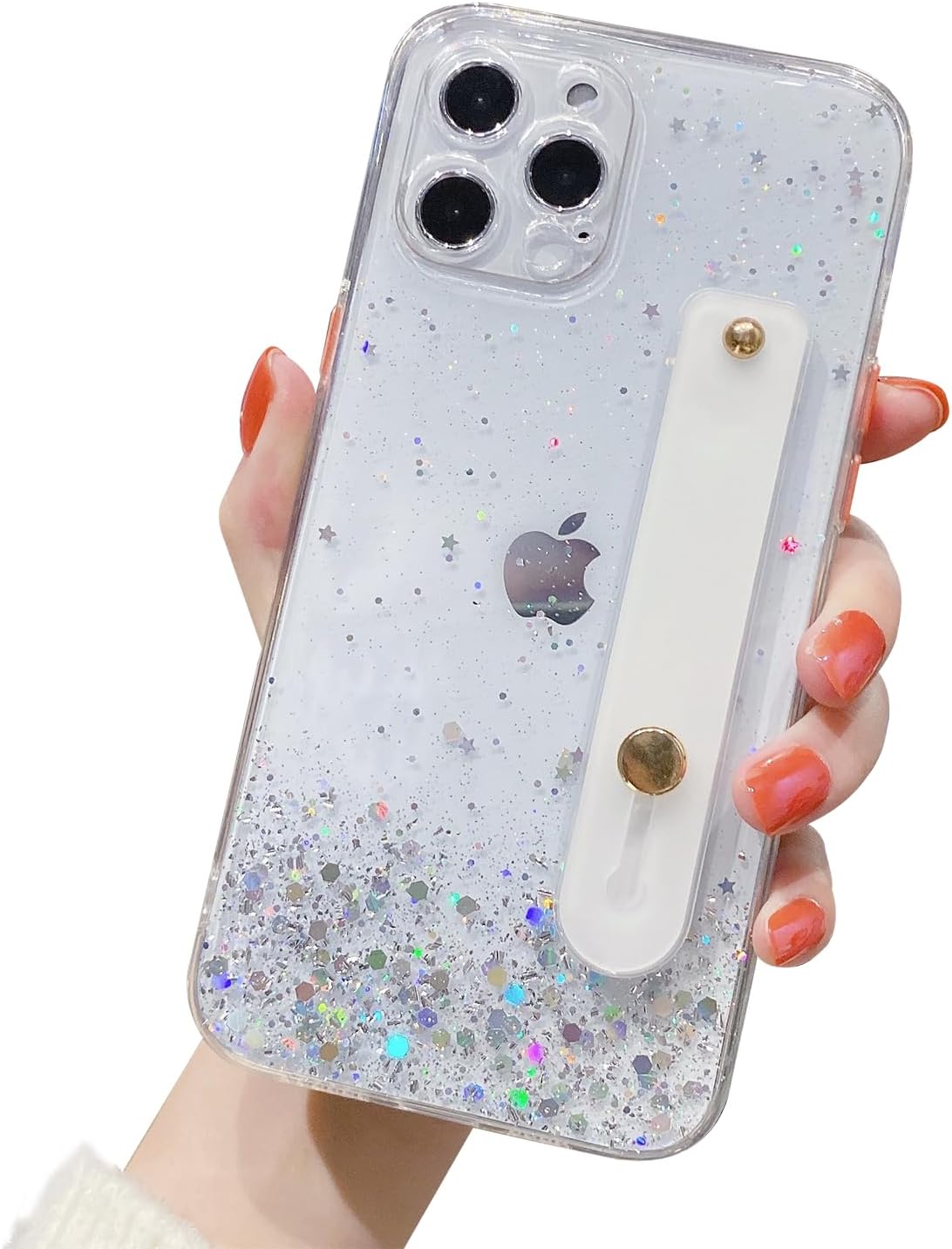 Custodia Per Telefono In Silicone Con Cordino Glterato Di Lusso - Foto 5