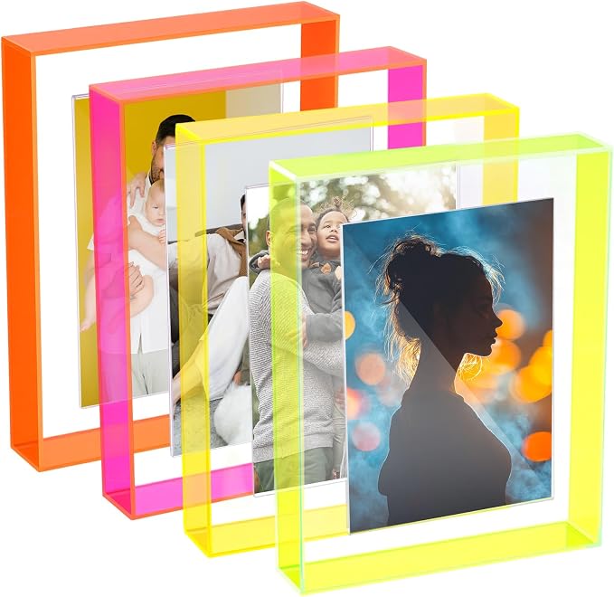 Mounted Frame Display Amazon.com - Kathfly 4 Pcs 5x7 Floating Picture Frame Acrylic Frames ...