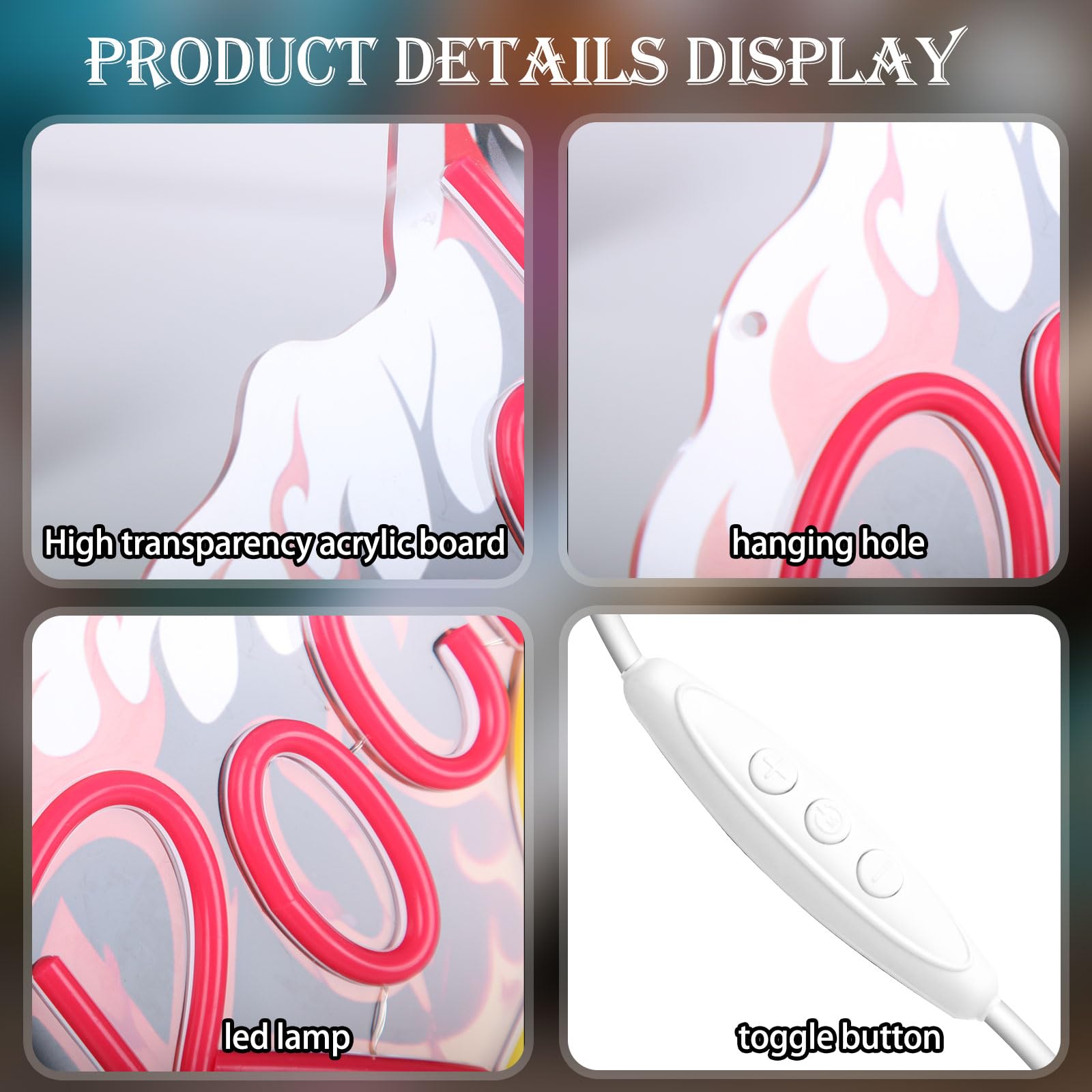 Chitarra Rock Roll Neon Sign Musica Chitarra Luce al Neon Dimmerabile Led Segno di Musica per Decorazione Della Parete Chitarra Regali per Bar Live Vocal Recital Concerto Aula Man Cave