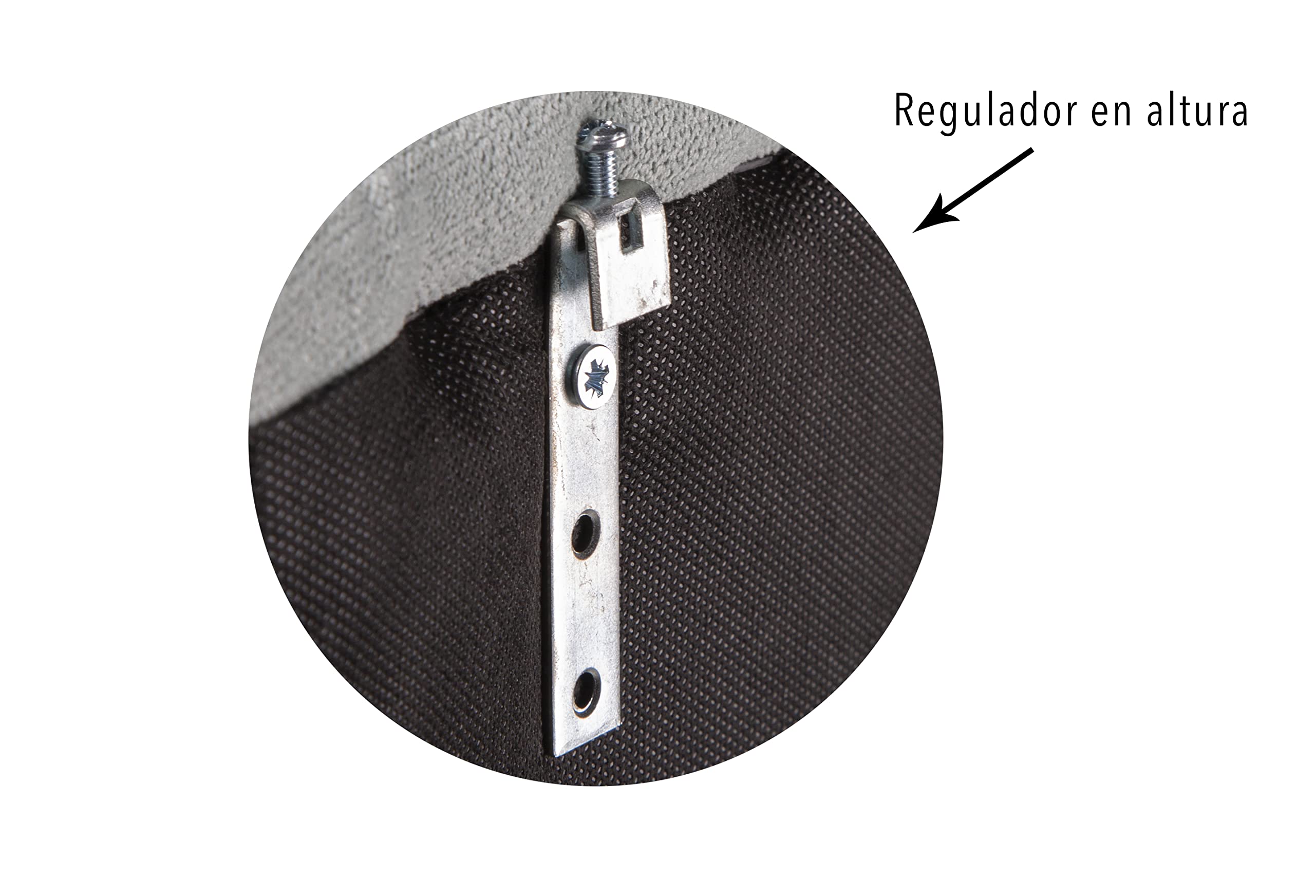 DecorQUALITY cabecero tapizado Tejido acualine Antimanchas con Tachuelas tachas (Beige, 150 * 70)