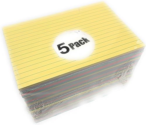 Miniatura 8 de Mintra Tarjetas de índice de oficina (5 unidades de 100 unidades), 4 pulgadas x 6 pulgadas)