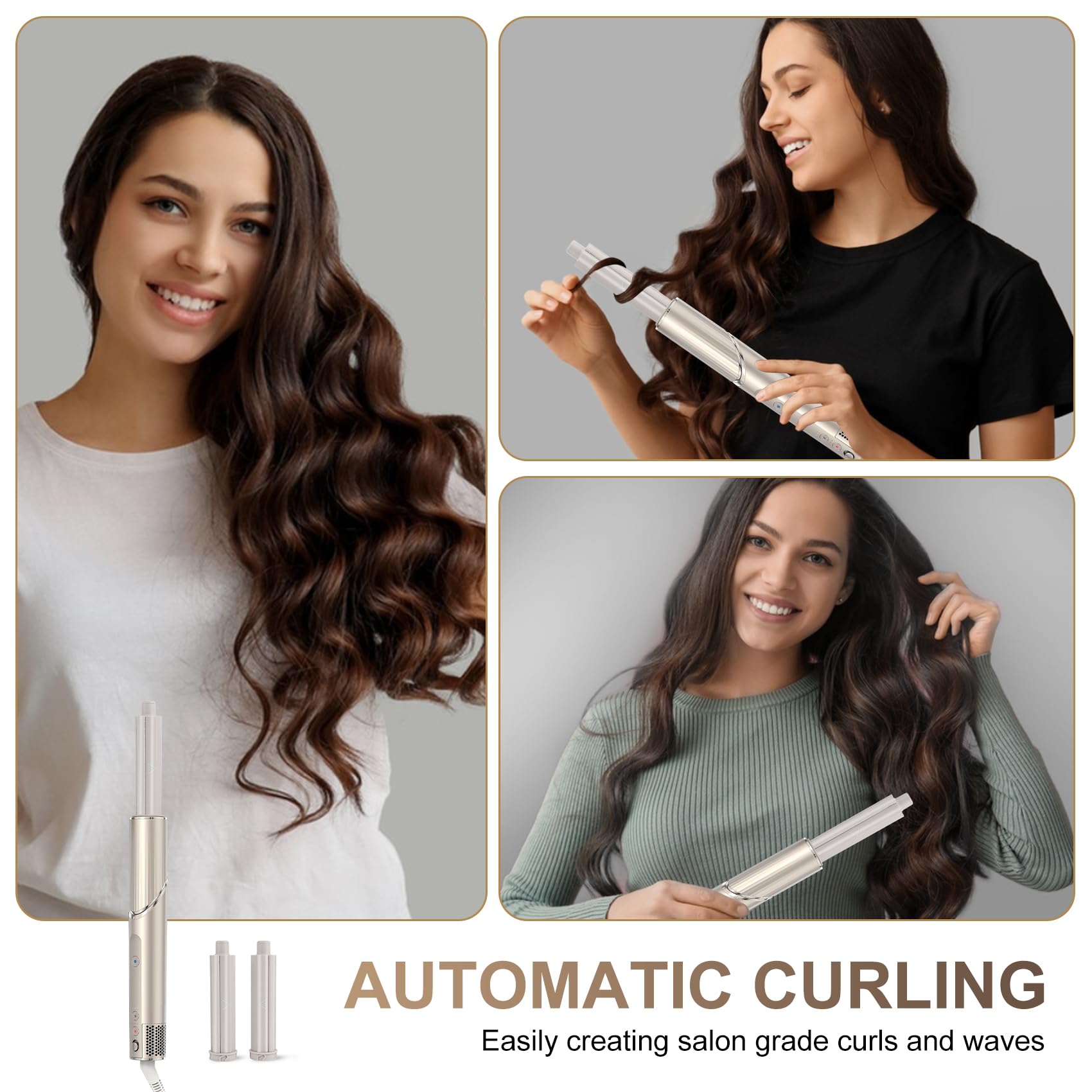 1 Pair Auto-Wrap Curling Attachments for Shark FlexStyle HD400 Series