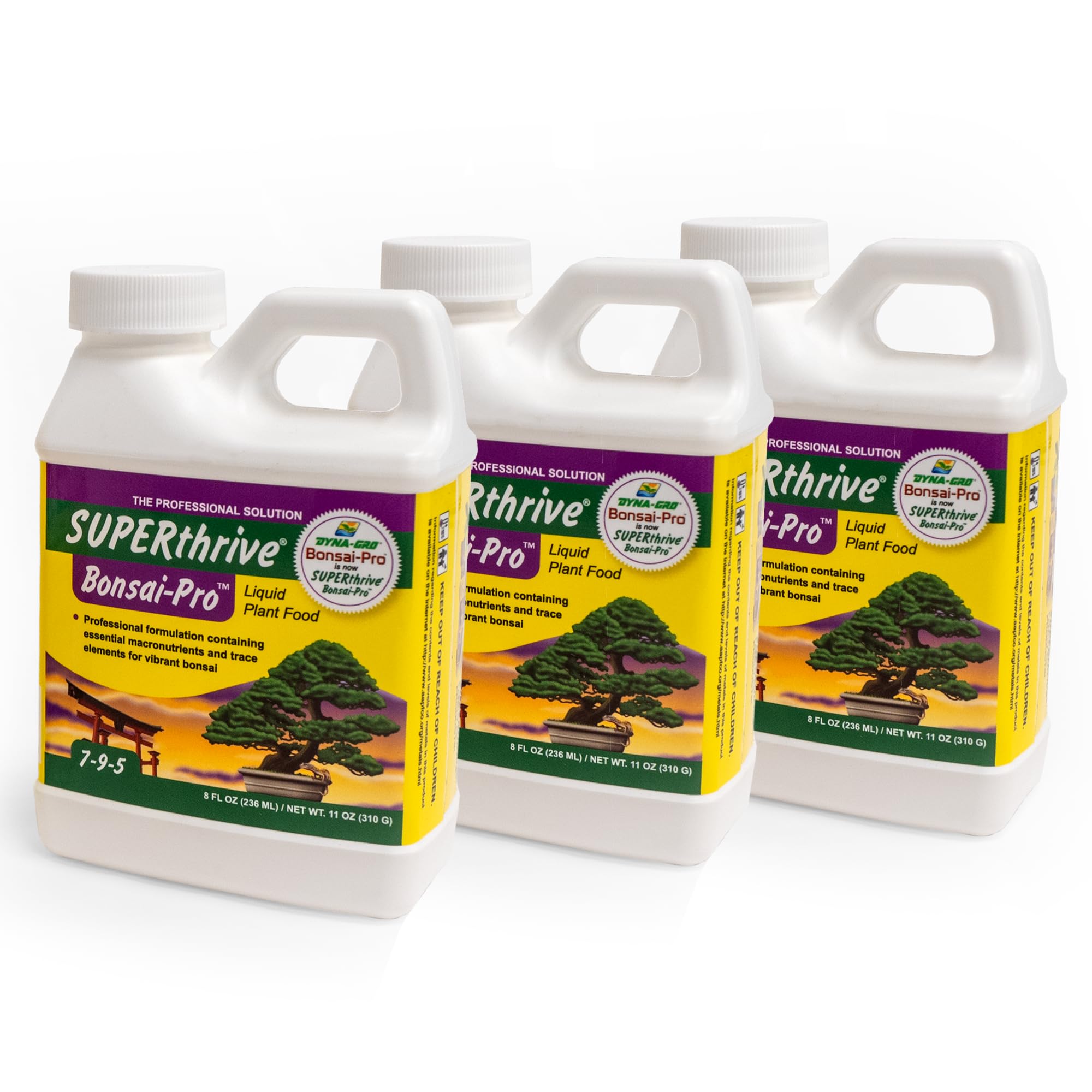 Bonsai-Pro Liquid Plant Food, 8 oz (3 Pack)