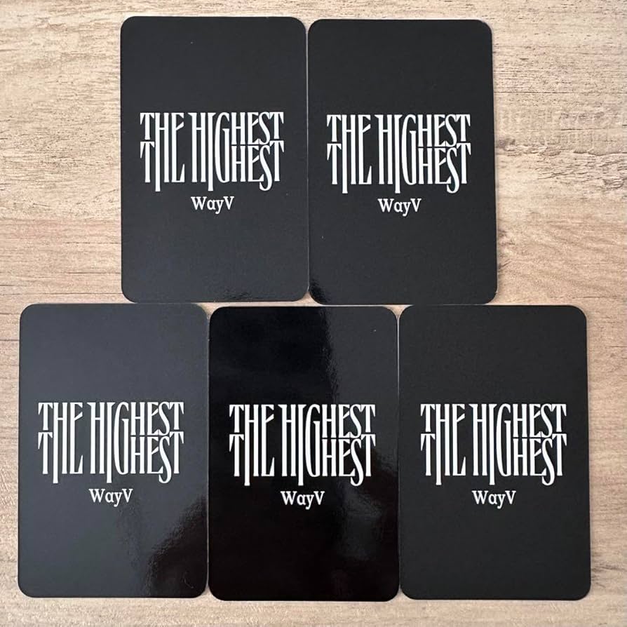 Amazon.co.jp: WayV THE HIGHEST 会場予約特典トレカ 5枚セット