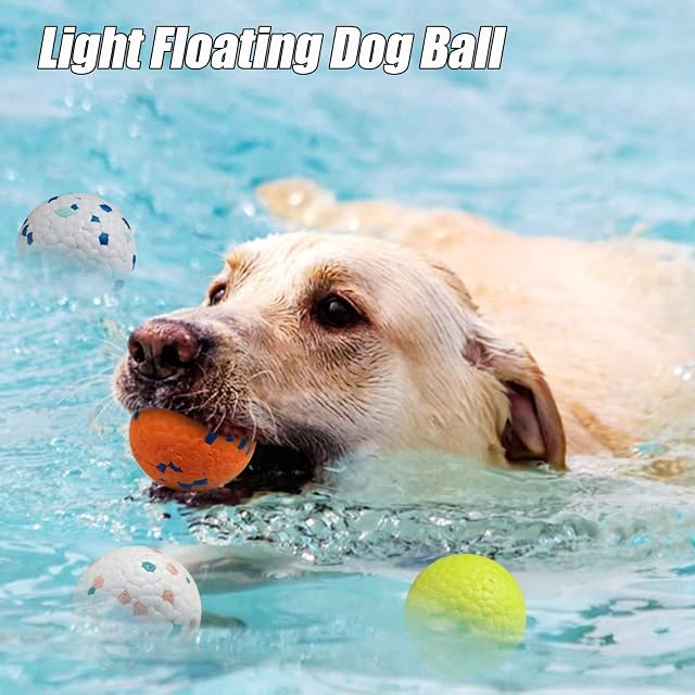 Foto 3 de 6 de DLDER 3pcs Indestructible Interactiva de Caucho Natura Pelota de Juguete para Perros para Pequeños Medianos…