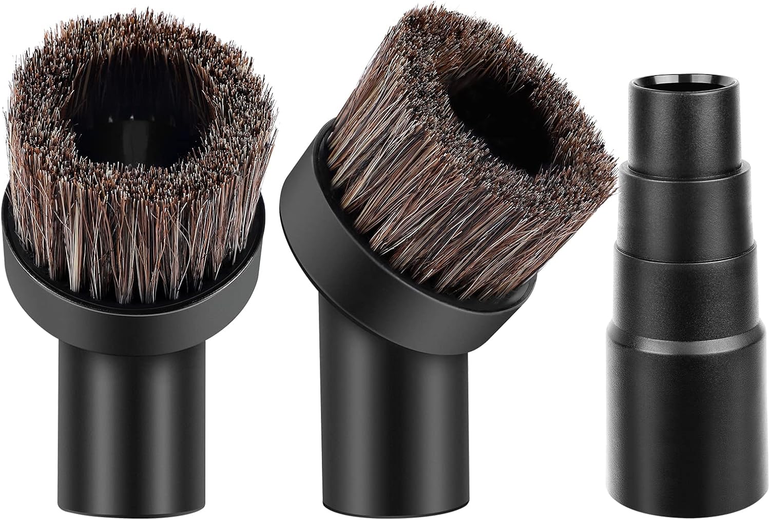 KEEPOW 36mm Horse Hair Vacuum Attachment Brush With Universal Connector Fit for 25mm/1", 32mm/1-1/4", 35mm/1-3/8" Hose : Home & Kitchen