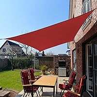 Vista 8 de COARBOR Toldo rectangular impermeable, perfecto para patio, exterior, jardín, personalizado, rojo, 16 x 16 pies