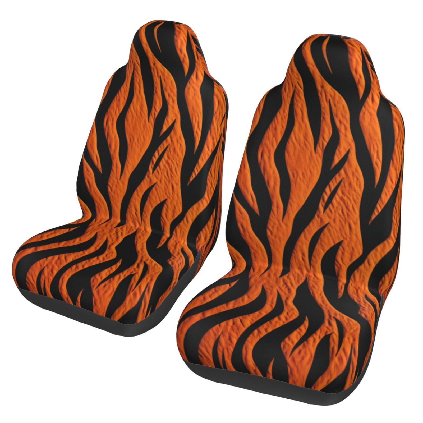 Housses de siège auto anti-taches et respirantes motif tigre pour trajets longue distance - 8