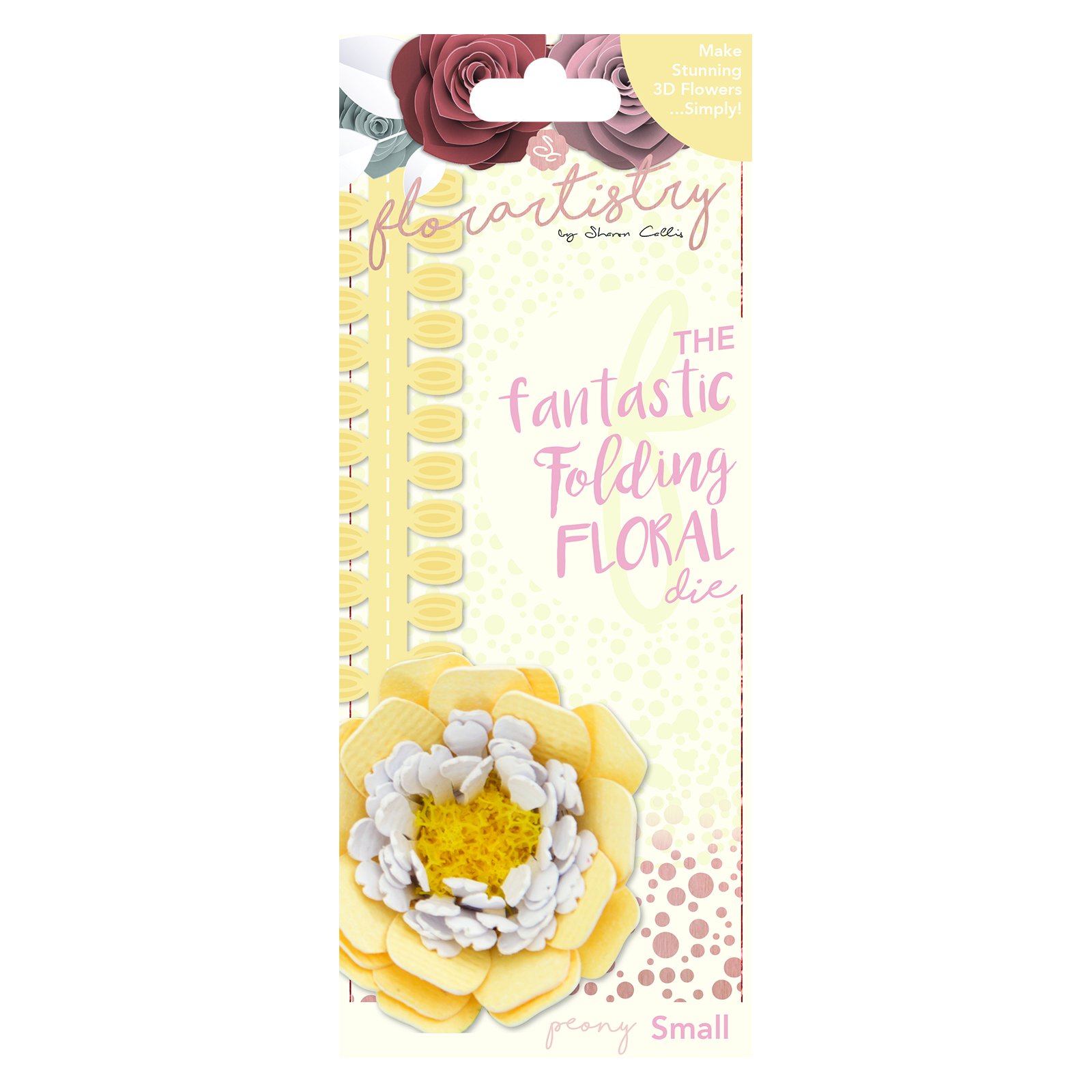 Florartistry Folding Die-Peony (Small), Metal, Brown