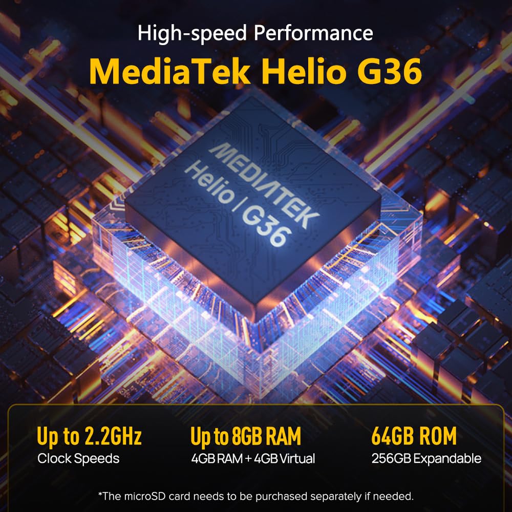 Ulefone Armor X12 Pro Rugged Smartphone, 8GB+64GB+256GB Espandibile, Octa-core Android 14 Telefono Cellulari Resistente IP68, 13MP+8MP, 5,45"HD+ 4860mAh Dual SIM 4G Cellulare Offerta,NFC OTG GPS, Nero