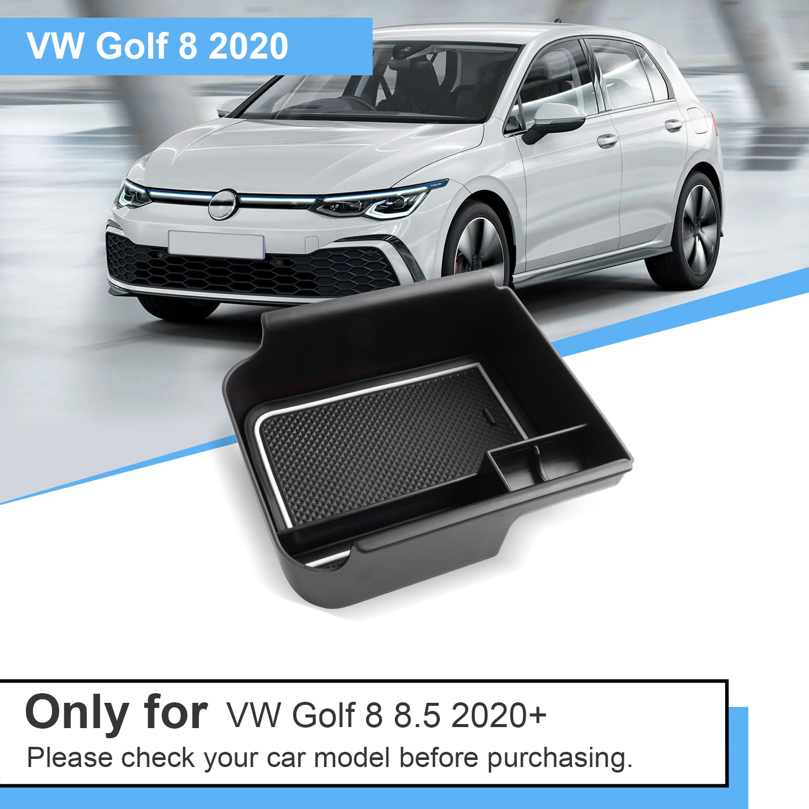 Accoudoir Central De Voiture Pour VW Golf 8 2020, Accessoires D'Nik, Rangement, Console Centrale