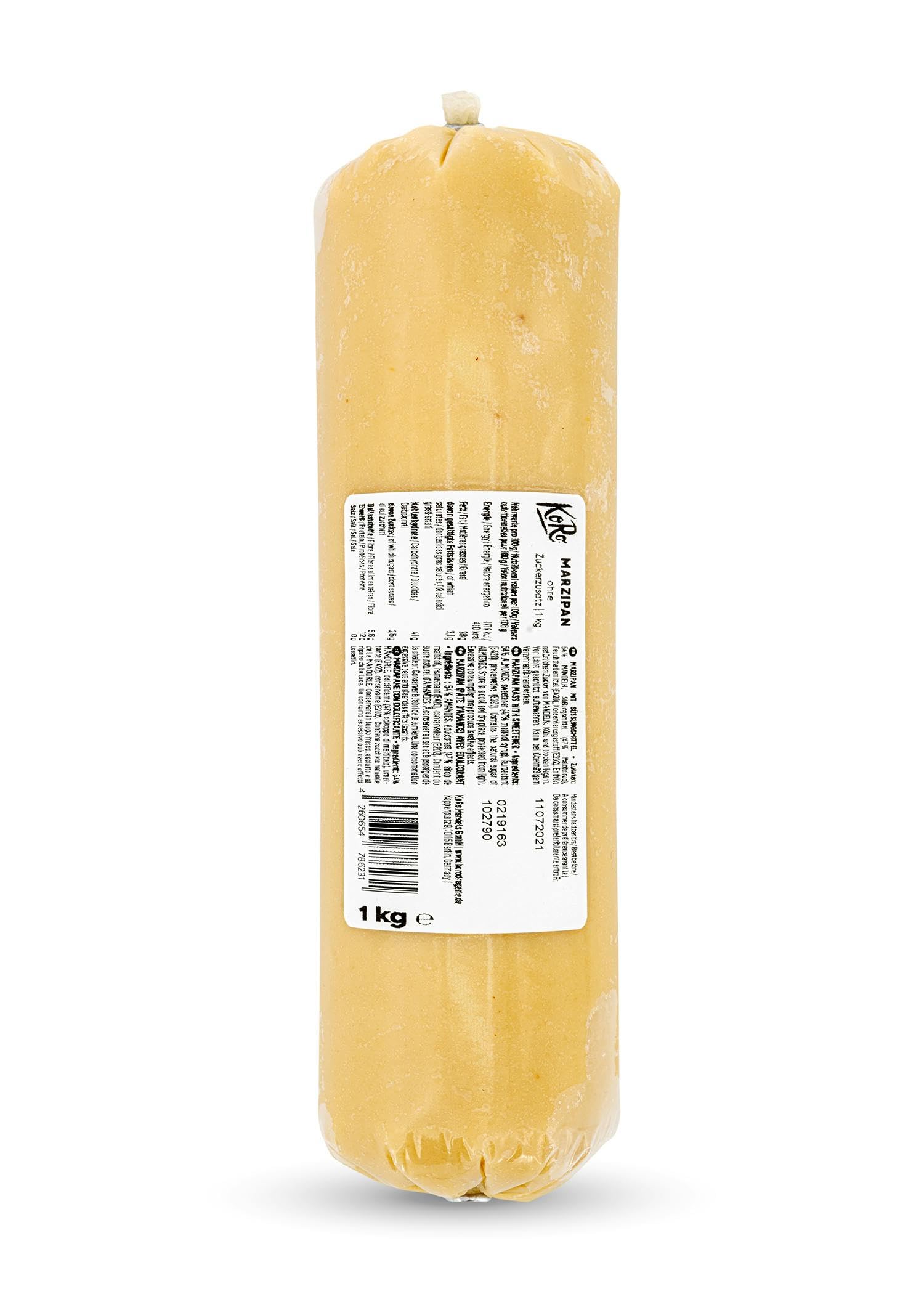 KoRo Marzipan ohne Zuckerzusatz 1 kg Vegan Glutenfrei Backen