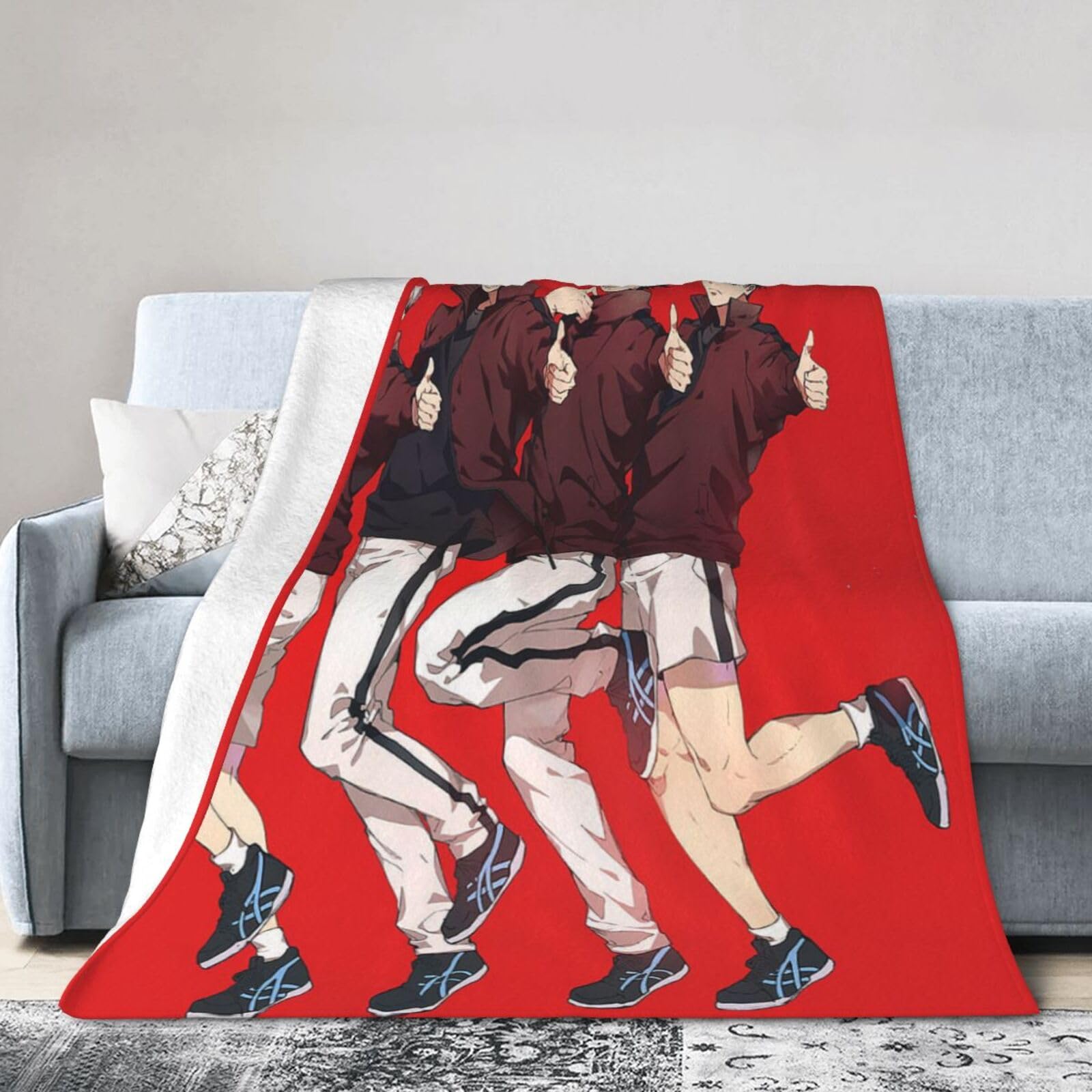 Amazon｜ハイキュー 稲荷崎 ブランケット フランネル 多機能フランネル