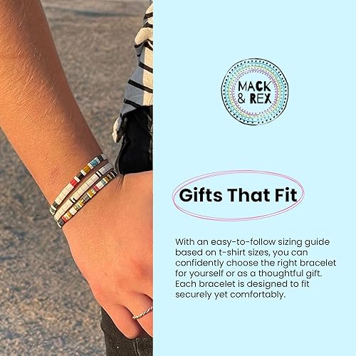 Miniatura 6 de Mack and Rex - Pulseras de Tila (Carolina Beaches), duraderas e impermeables, elásticas, ligeras y cómodas, ideales para usar en capas, pulseras