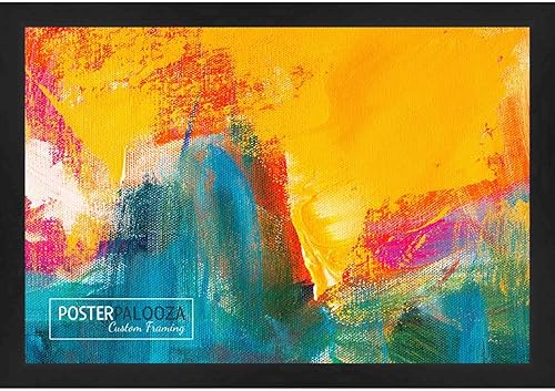 Miniatura 6 de Poster Palooza Marco de fotos completo de madera lacada de 5 x 10 pulgadas con plexiglás acrílico UV, respaldo de tablero de espuma y accesorios