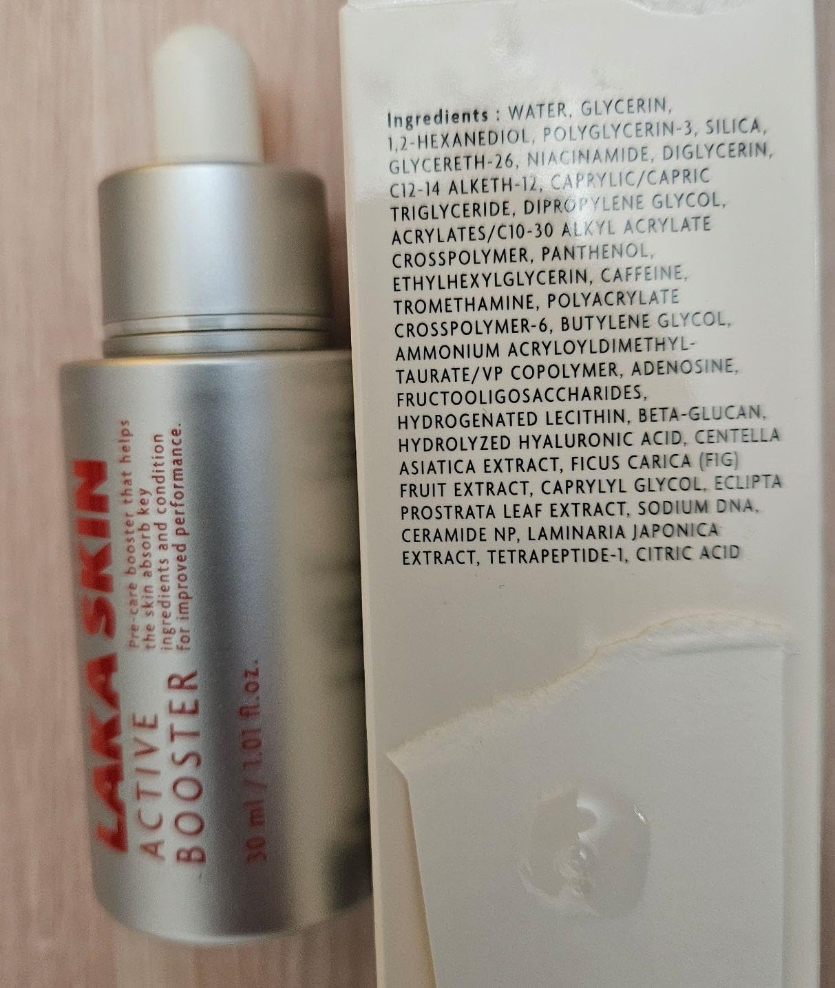 Laka Skin Care Active Booster, 30ml/1.01 fl.oz, PDRN, Peptide for Elasticity, Cleaning Pores, Soothing, Hyaluronic Acid, Korean Skin Care