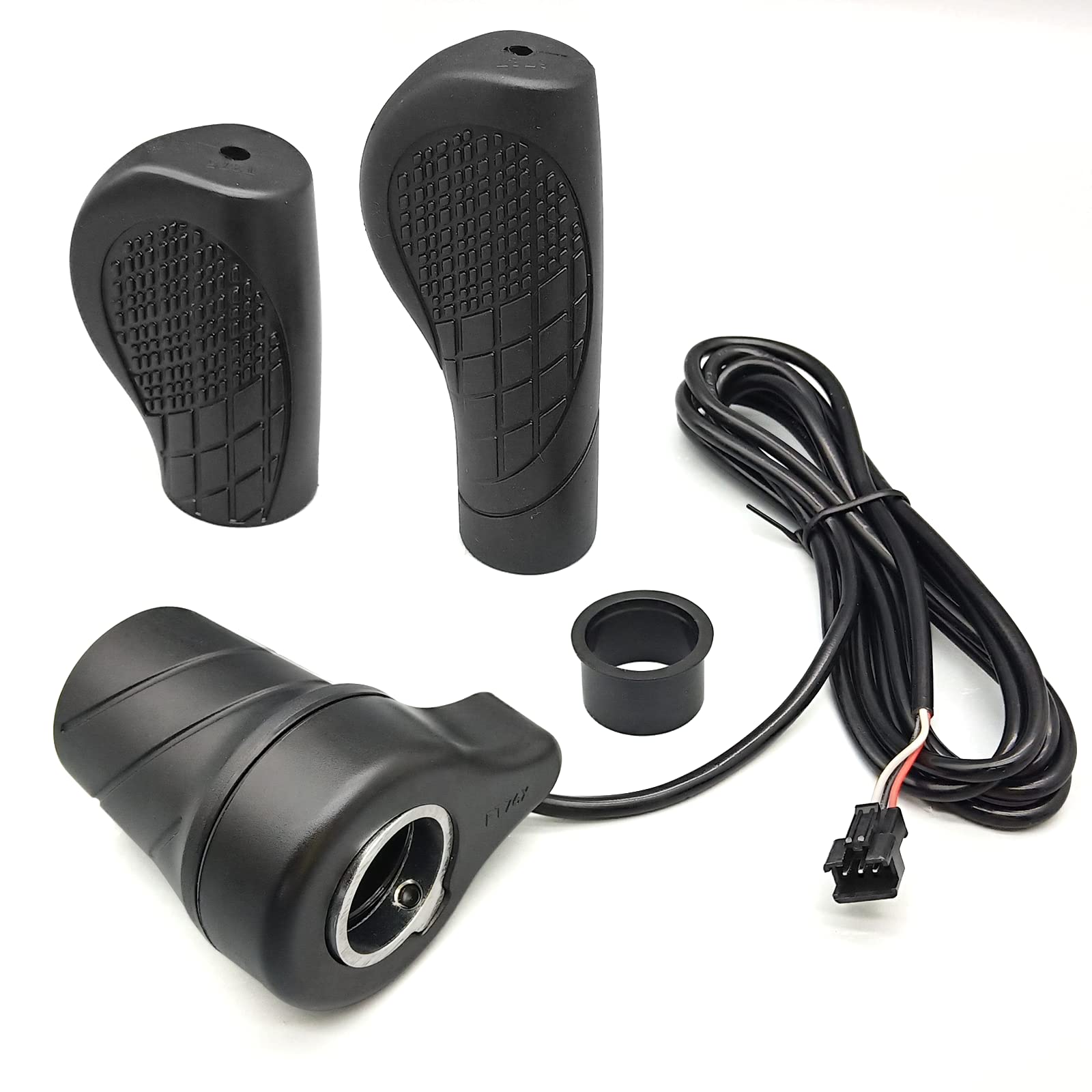 Ebike Half Twist Throttle Electric Bike Speed Throttle 24V 36V 48V 60V 72V Waterproof/SM E-Bike Part for Folding Electric Scooter (76X SM)