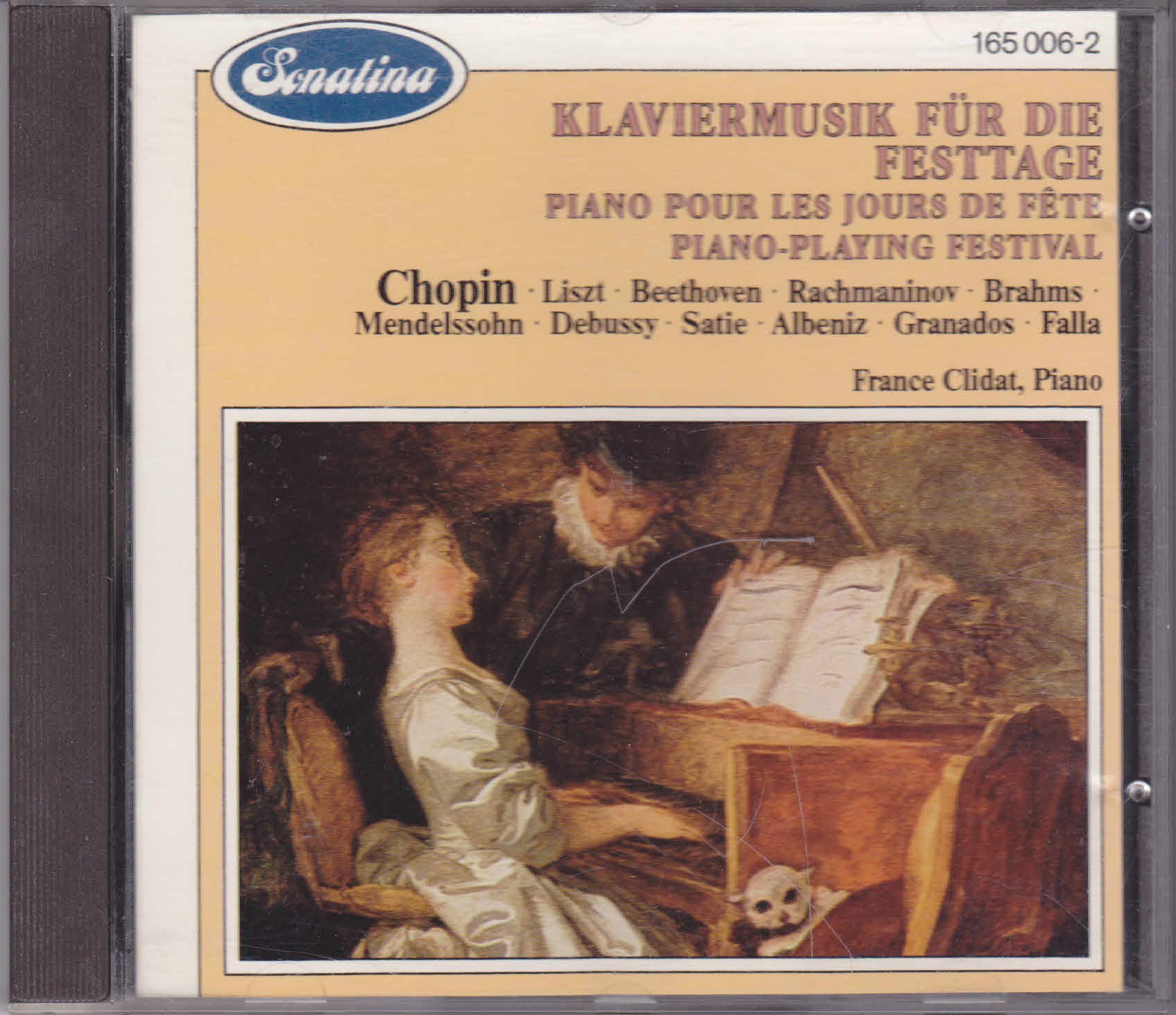 Rapsodia ungherese (1860) (sel) Klaviermusik fur die Festtage Rossignol S 250a (1 versione) Notturno n.3 (sogno d'amore)>Liebestraum n.3 (1850 Studio d'esecuzione trascendentale n.3 Campanella [Audio CD] France Clidat